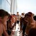 A line of boy swimmers are organized into heats outside Skyline High School for the second day of the Washtenaw Interclub Swim Conference Championships on Tuesday, July 23. Daniel Brenner I AnnArbor.com